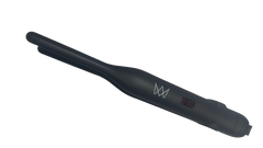 Black hair straightener with a Andrée Marie brand logo on a white background