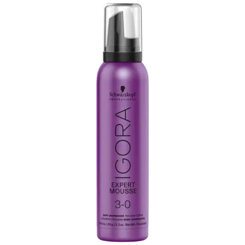Schwarzkopf Professional Igora Expert Mousse 100ml 3-0 Dark Brown Châtain Foncé