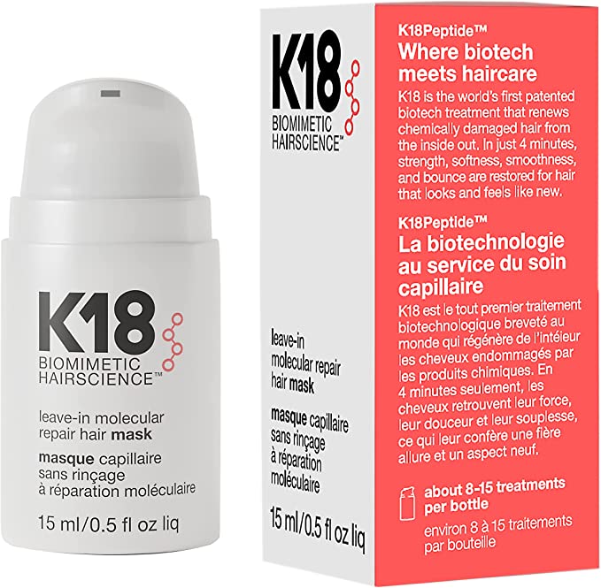 K18 Leave-in Molecular Repair Hair Mask 15ml/0.5 fl oz liq