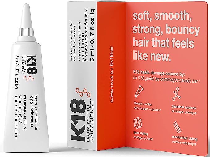 K18 Leave-in Molecular Repair Hair Mask 5ml/0.17 fl oz liq